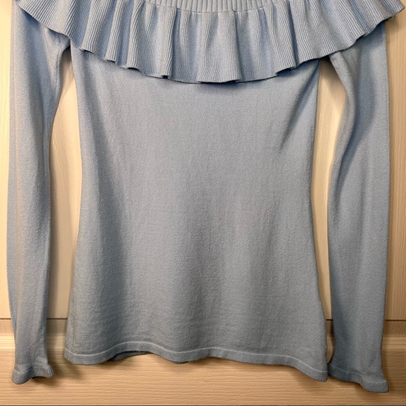 Lilly Pulitzer Siesta Off The Shoulder Sweater Ruffle Pastel Spring Color Sz XXS - Picture 6 of 12